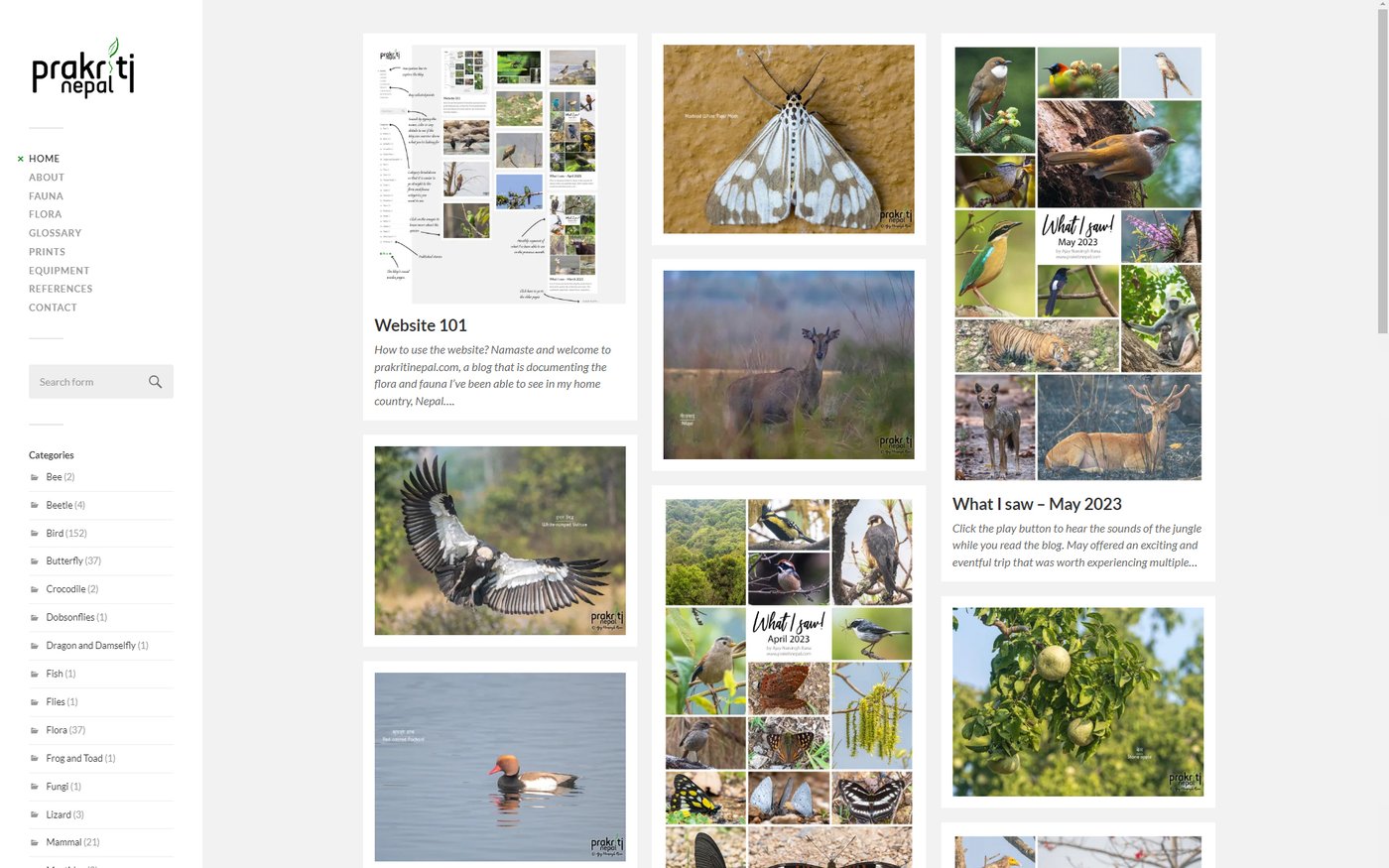Prakriti Nepal website